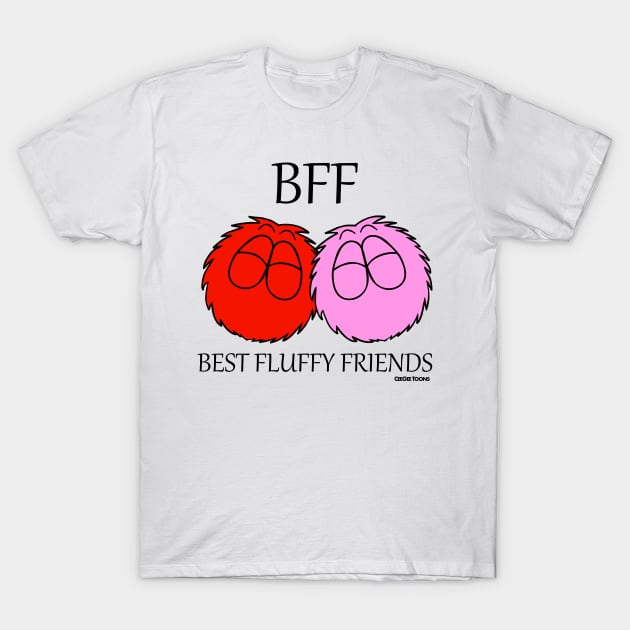 BFF - Fluffball Friends T-Shirt by CeeGeeToons